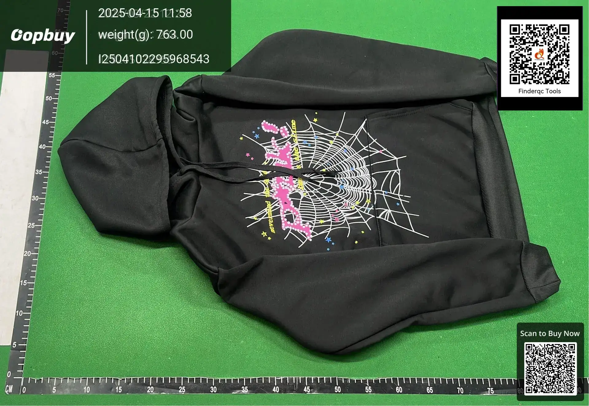 Cross-border High Edition Cake Velvet Thickened Sp5der 55555 Foam Printed Sweater Young Thug Hoodie suit