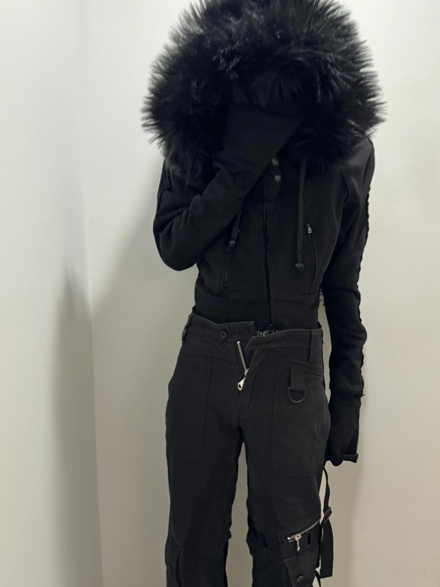Japanese Retro Rock Visual Style Slim-Fit Short Jacket Yabi Harajuku Shibuya V Series Lgb69 Replica Vintage