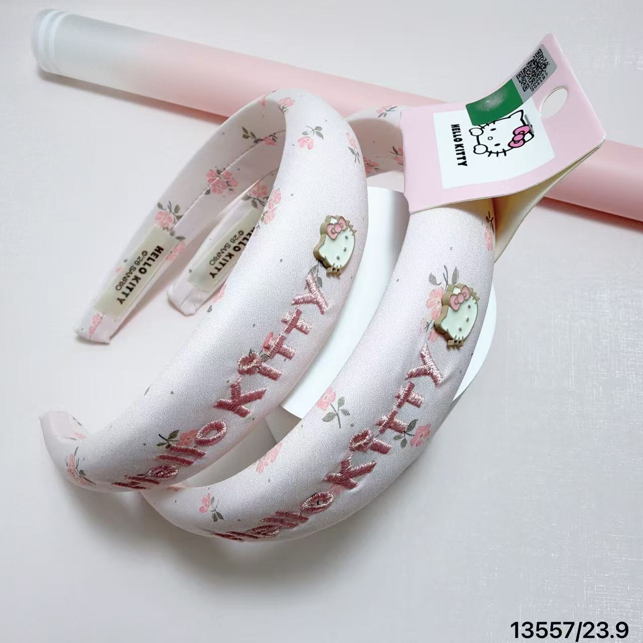 Authenticly Licensed Hello Kitty Fresh and Sweet Style Tulip Exquisite Embroidered Headband 13557