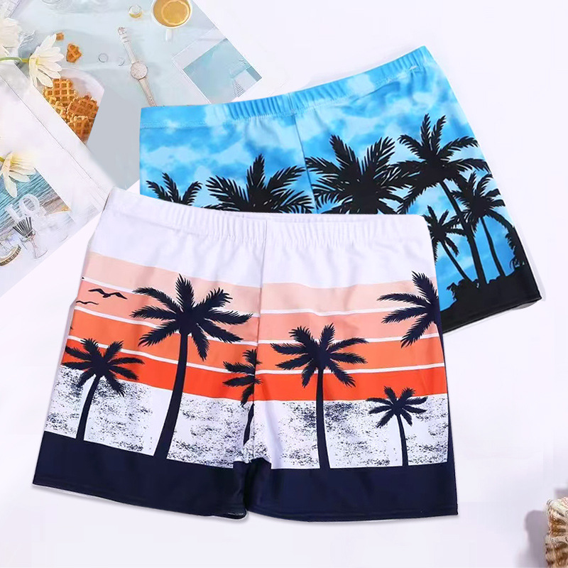 Swimming trunks men's anti-embarrassment men's swimming trunks boxer 2025 new suit quick-drying plus size professional hot spring swimming equipment