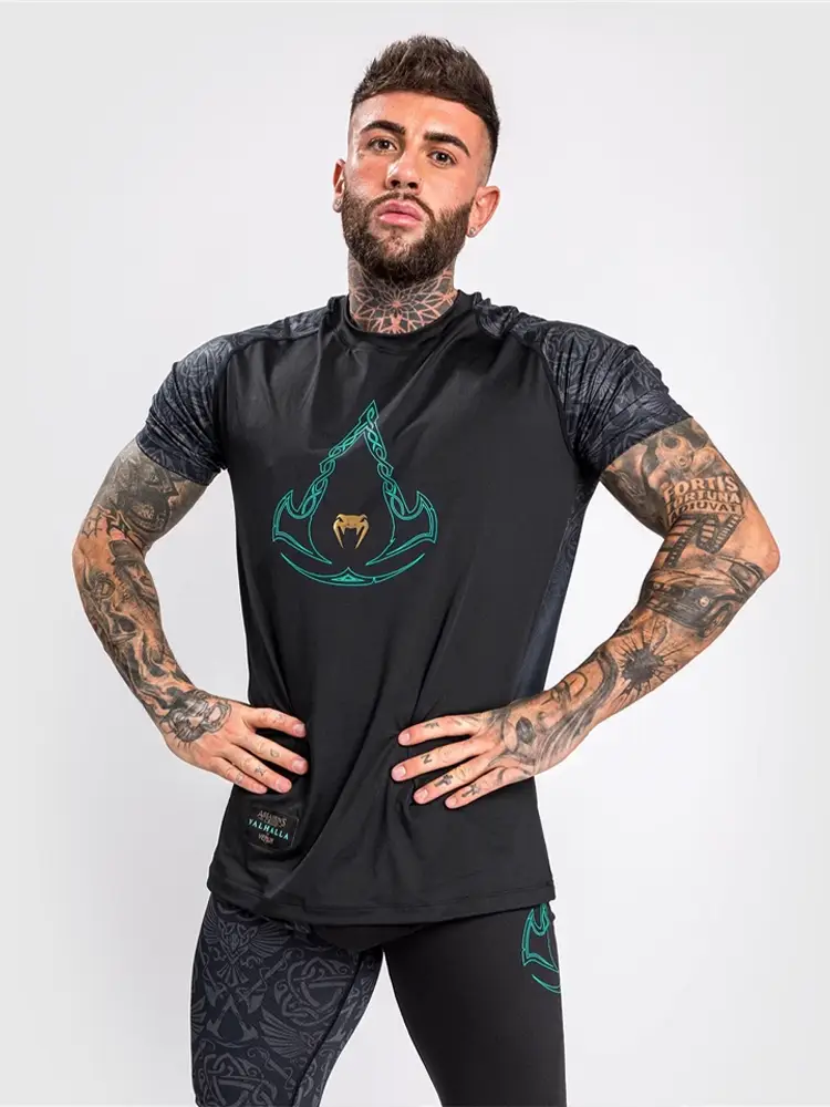 Venum Venom Joint Assassin's Creed 2.0 Restart Quick-Drying Sports Short-Sleeved T-Shirt Boxing Fighting Training Clothes