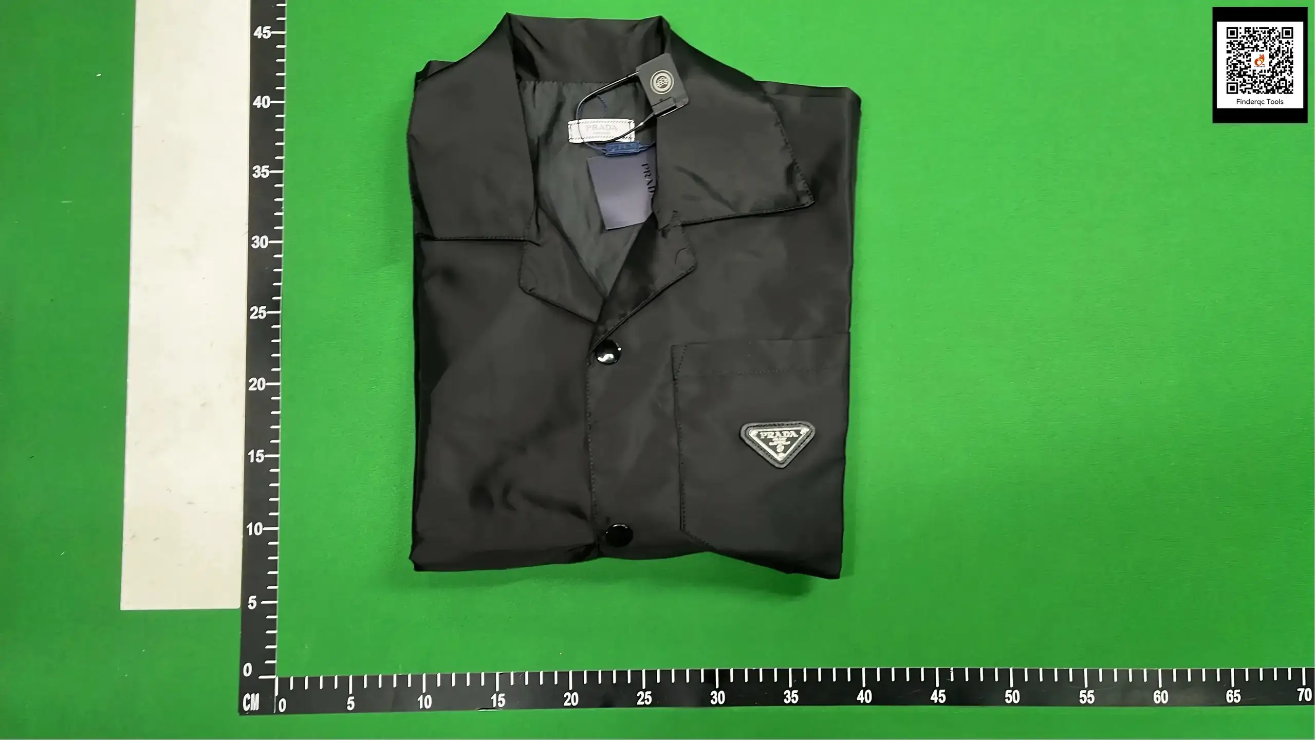 Prada Black Regenerated Nylon Minimalist Short Sleeve Shirt