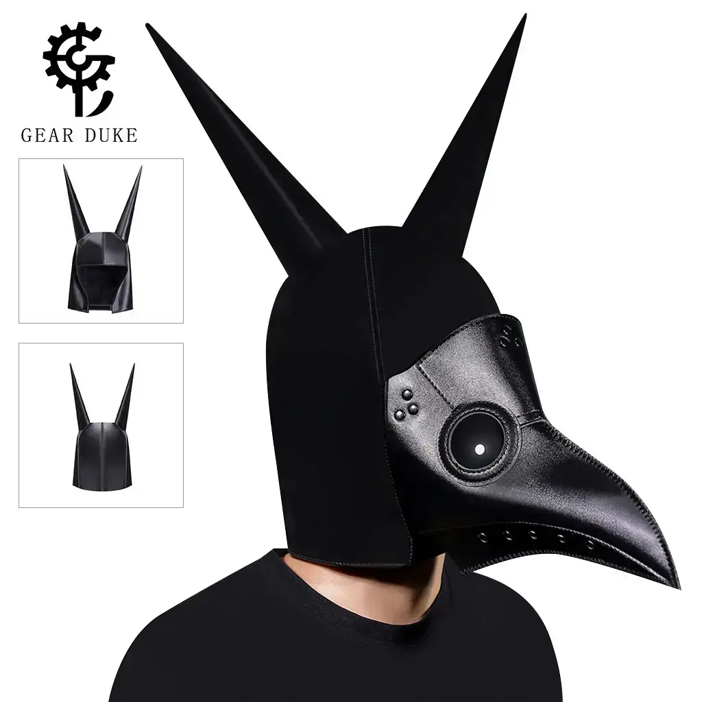 Gear Duke Black Plague Doctor Mask