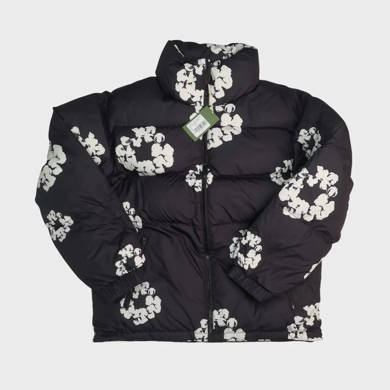 Cotton 棉花印花美式高街羽绒服 Puffer Down Jacket Crewneck