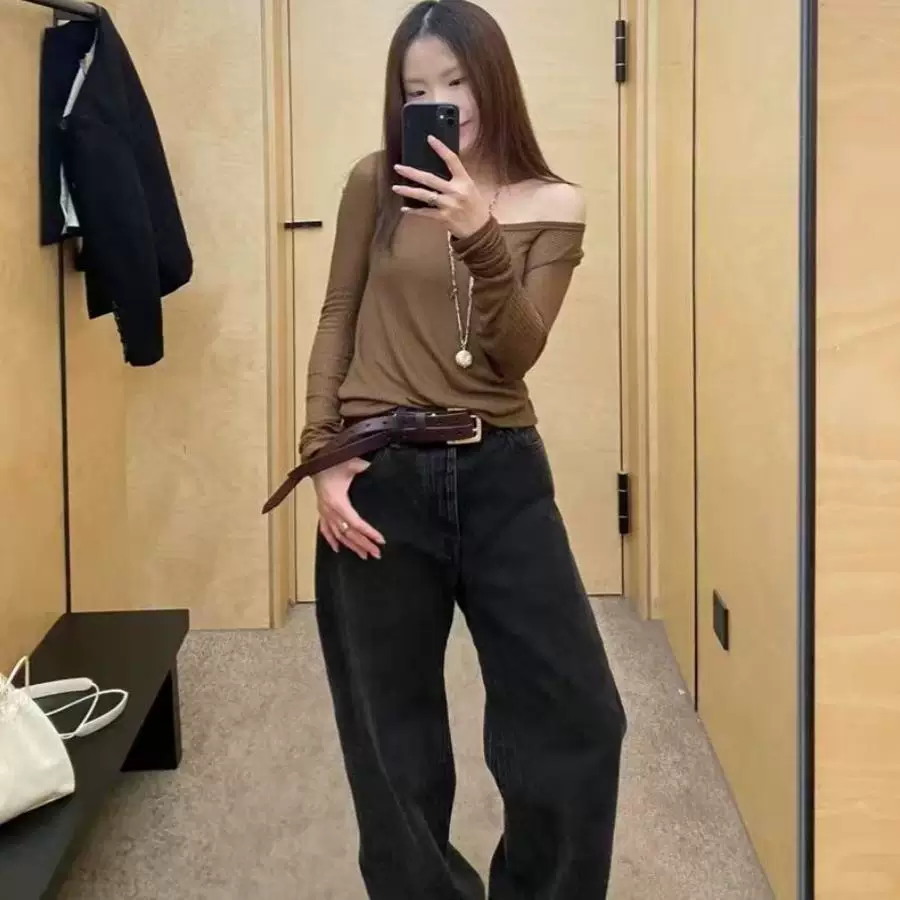 OUR LEGACY's new Split Belt brown double row deduction style belt with multiple styles and double-layer waist belt