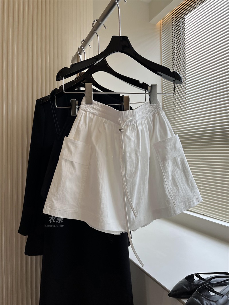 Clothes record_casual cool youth youth feeling_tooling wind sports white drawstring shorts skirt a generation of hair