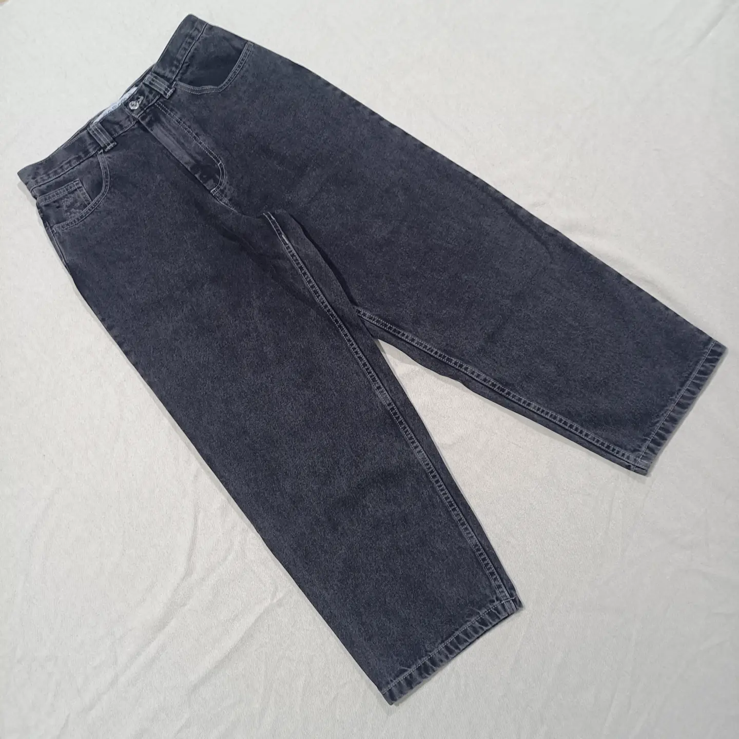 Skaterap New Logo Denim Baggy Jeans Loose Straight Skateboard Jeans