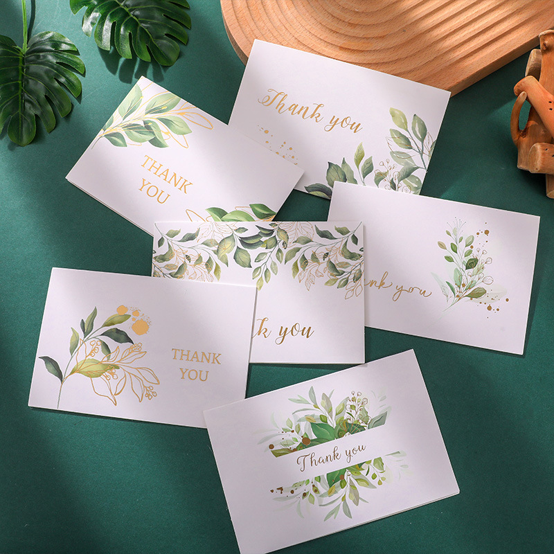 Teachers' Day Greeting Card Watercolor Thanksgiving Bronzing Christmas Simple Thank You Card Cross-border Amazon Source