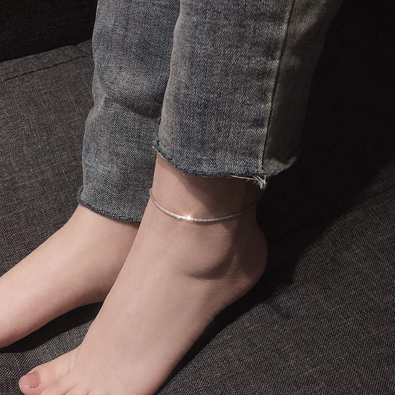 Korean Style Simple Distinctive Ins Cool Style Sexy Mori Style Jewelry All over the Sky Star Niche Design Sense Ankle Women's Jewelry