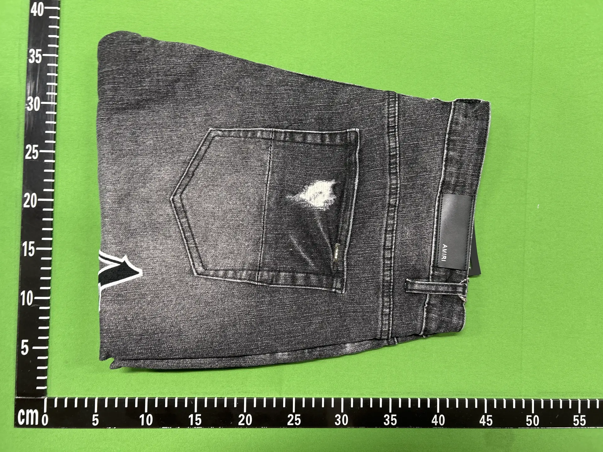 Amiri Black Splatter Ripped Slim Straight Jeans