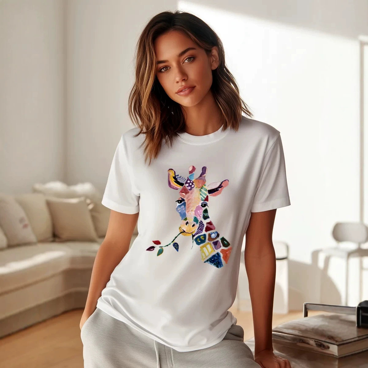American-Style Trendy Versatile National Fashion Brand Cool and Stylish Printed Summer European and American Style Pure Cotton Short-Sleeve T-Shirt Export Top