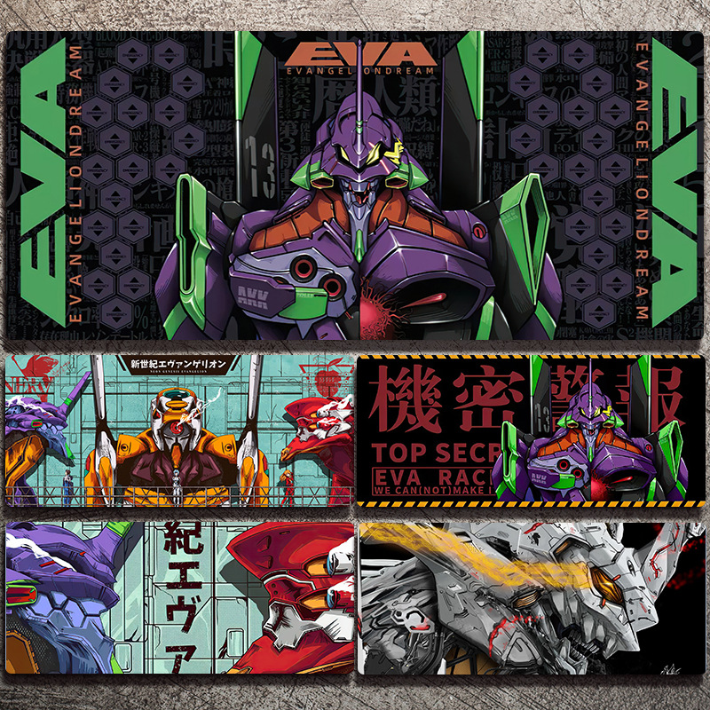 Eva Mouse Pad Extra Large Neon Genesis Evangelion Office Dormitory Home Laptop Keyboard Desk Pad