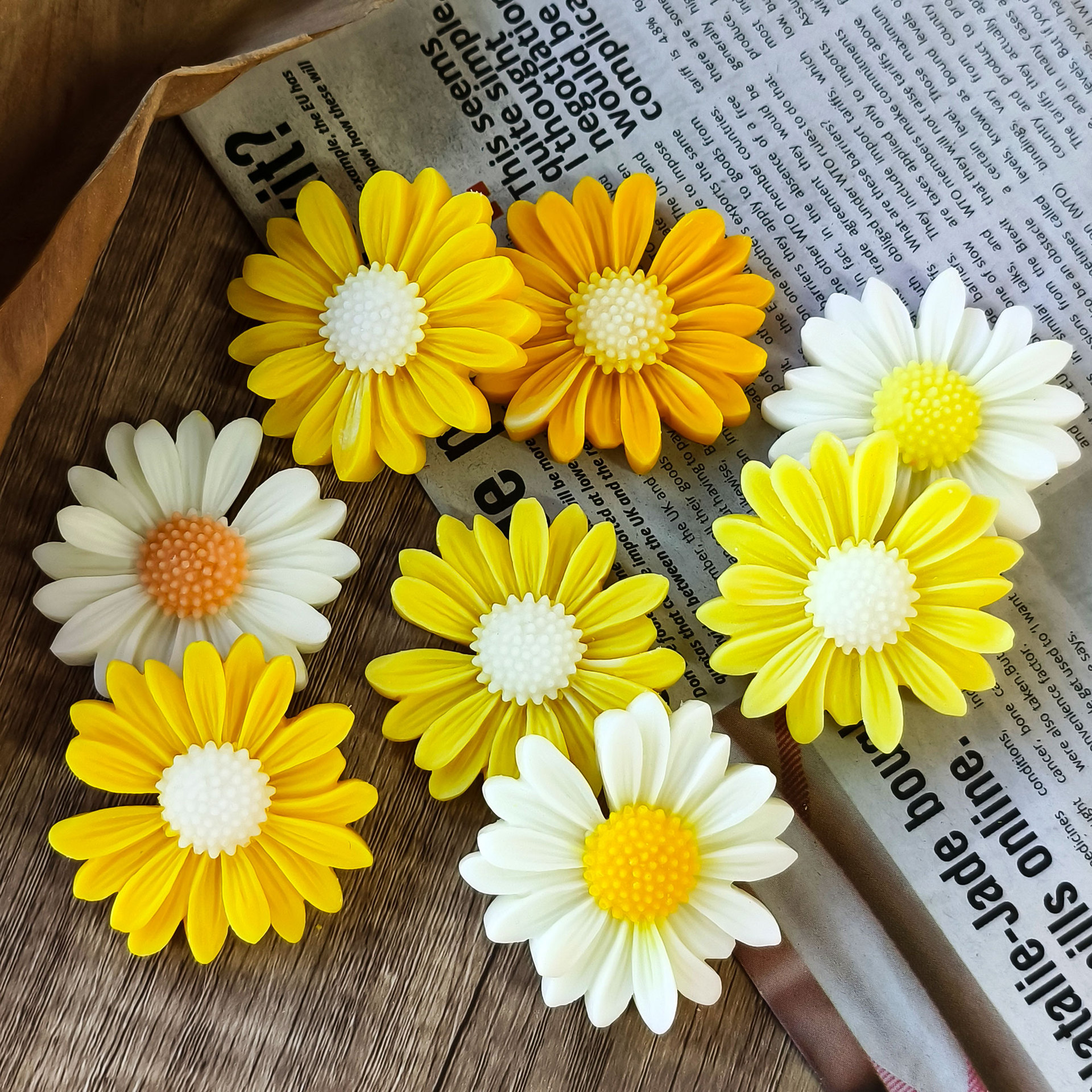 Sunflower Glue Hanging Decorative Silicone Mold Daisy Flower Aromatherapy Stones Handmade Soap Gypsum Decorative Mold