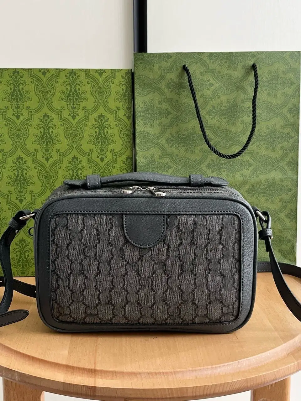 Middle Ancient New Fashion Double G Bag Women's Korean-style All-match Portable Small Satchel Trendy Shoulder Crossbody Bag Messenger Bag