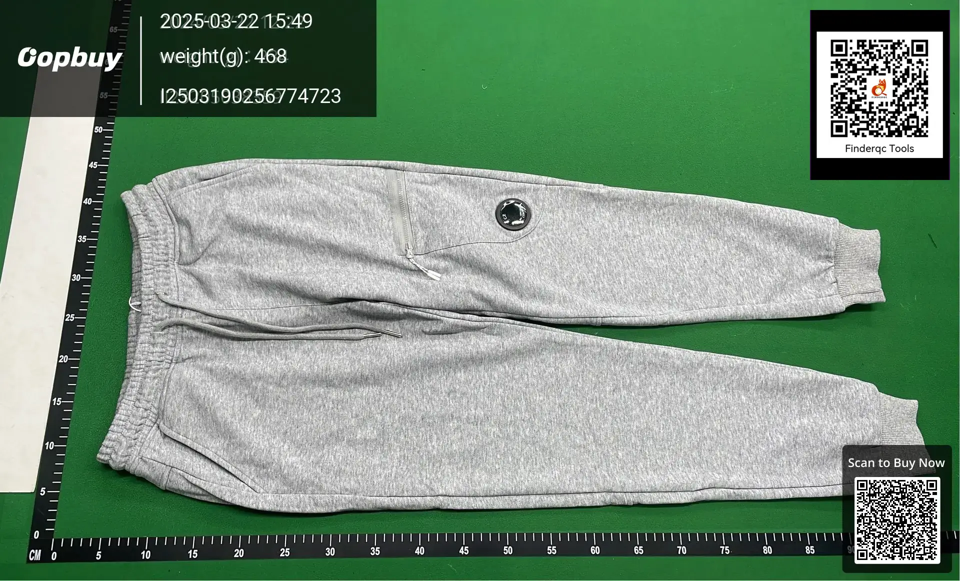 CP Company Grey Cotton Sweatpants