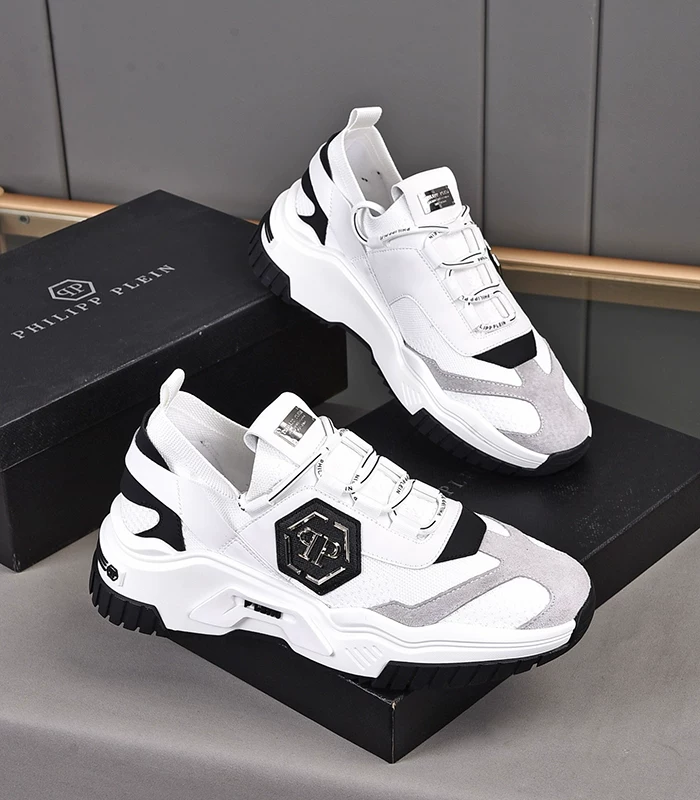 European Station 2024 Pp New Thick-Soled Height-Increasing Sports Casual Shoes, Mid-Top Lace-Up Mesh Fly-Knit Breathable Dad Shoes