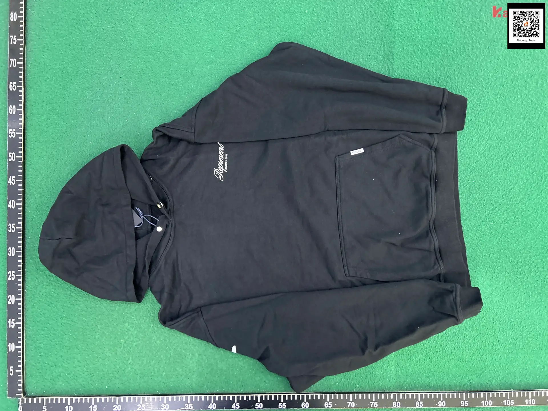 Represent Owners Club Handwritten English Vintage pure cotton Loose pullover Hoodie