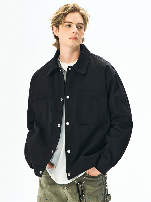 Men's American High Street Washed Workwear Pilot Jacket Trendy Casual Versatile Stylish Top