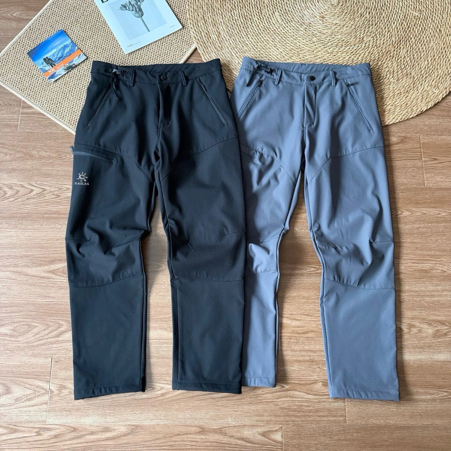 Keller Stone Wear-resistant Soft Shell Pants Windproof Professional Outdoor Sports Mountain Climbing and Hiking Men's Style