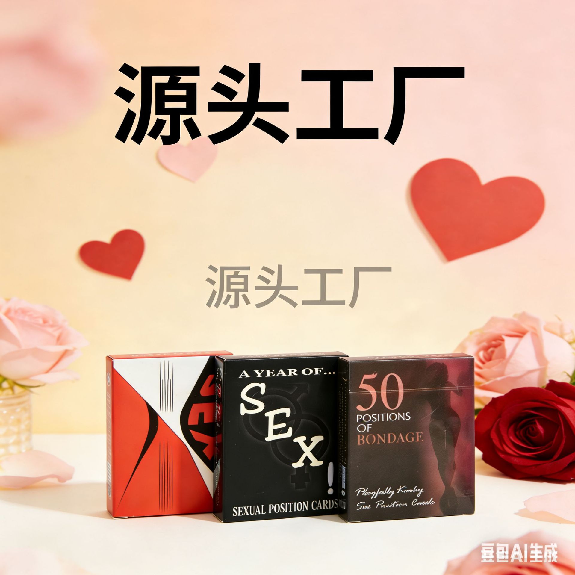 Emotional Cards in Stock, English Playing Cards, Cross-Border Cards, Adult Couple Cards, Pose Room Interactive Cards