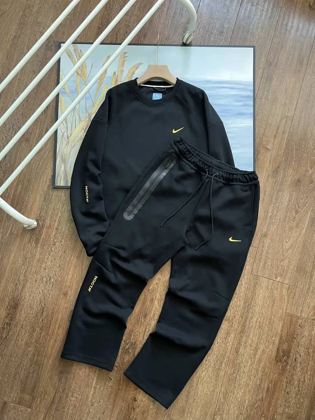 【 DX38 】 Spring and Autumn new long sleeved pullover sweatshirt and pants, loose and comfortable