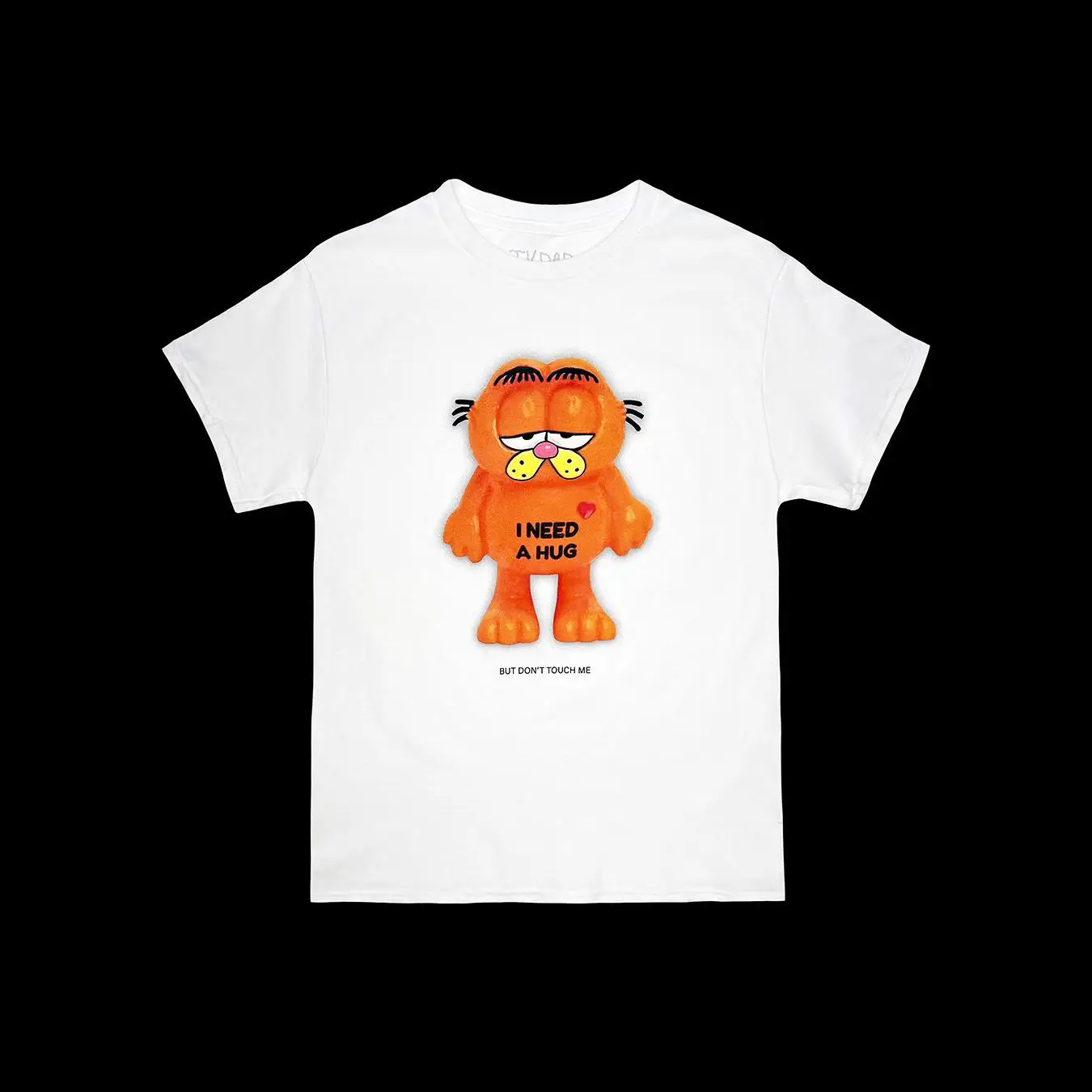 Prism Cartoon Design Cute Garfield Youthful Gender-Neutral Trendy Brand Couple Short-Sleeve T-Shirt
