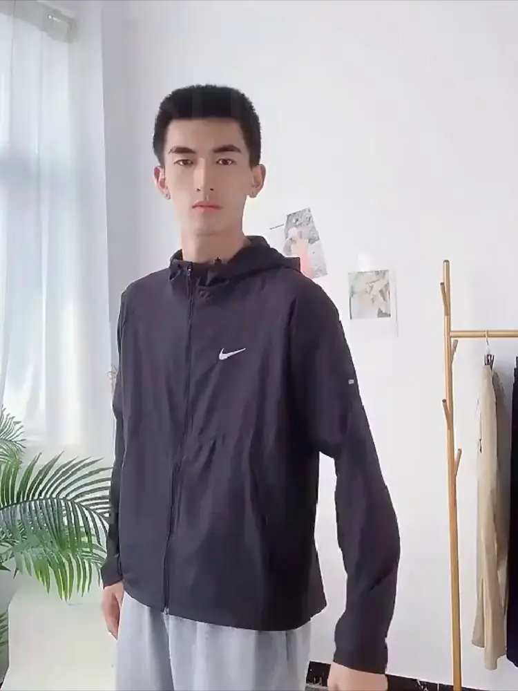 Nike Official Website Genuine Men's Hooded Outwear Loose pants Two-piece set Spring Casual Breathable Sports Suit for Men