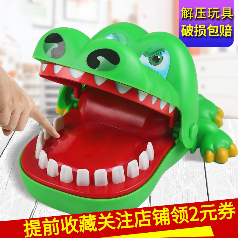 Children's Toys small size Bite Fingers Big Mouth Bite Hand Crocodile Tooth Extraction Toys Adult Games Toys Wholesale