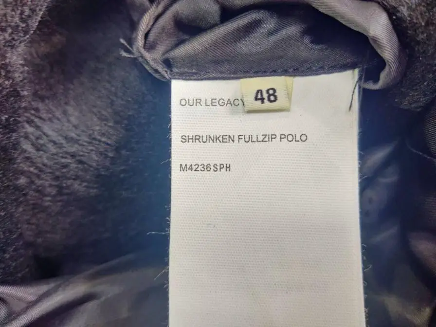 Our Legacy Shrunken Fullzip Polo M4236SPH