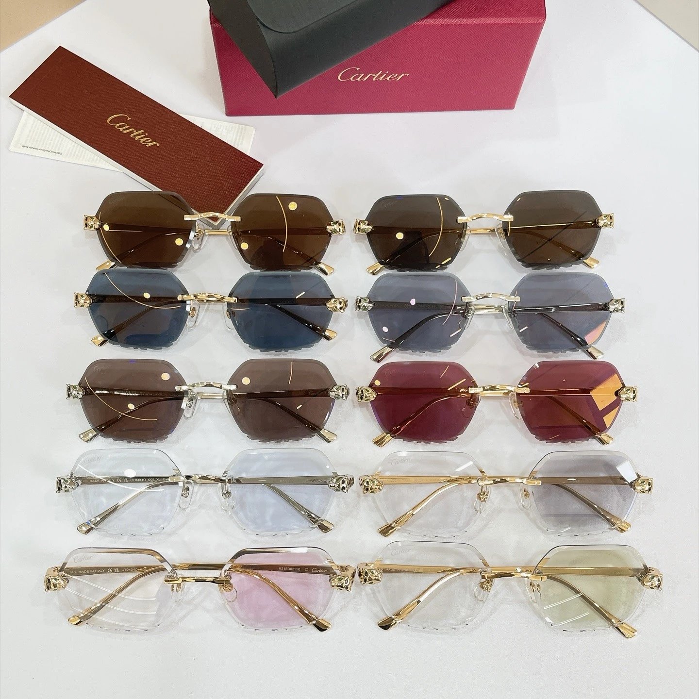 《原单》 Cartie*卡*新款太阳镜🕶️墨镜✨✨✨MODEL:CT0434O✨✨✨SIZE:140✨✨✨变色镜片