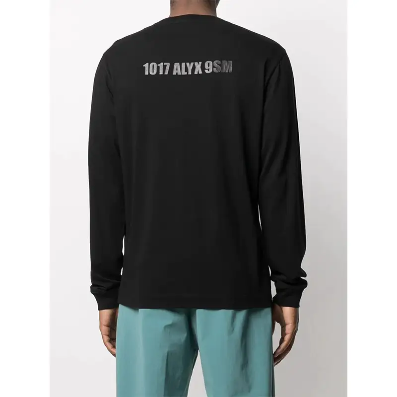 2024 Autum Sweet Cool Man T-Shirt 1017 Alyx 9Sm Niche style Chic Retro pure cotton Trendy Print Long sleeves Female