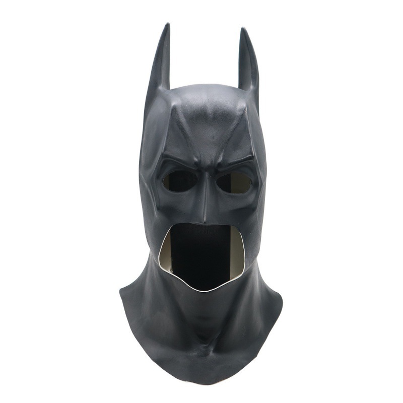 Dark Knight Mask Long Rising Black Batman Mask Party Halloween Latex Easter Headgear