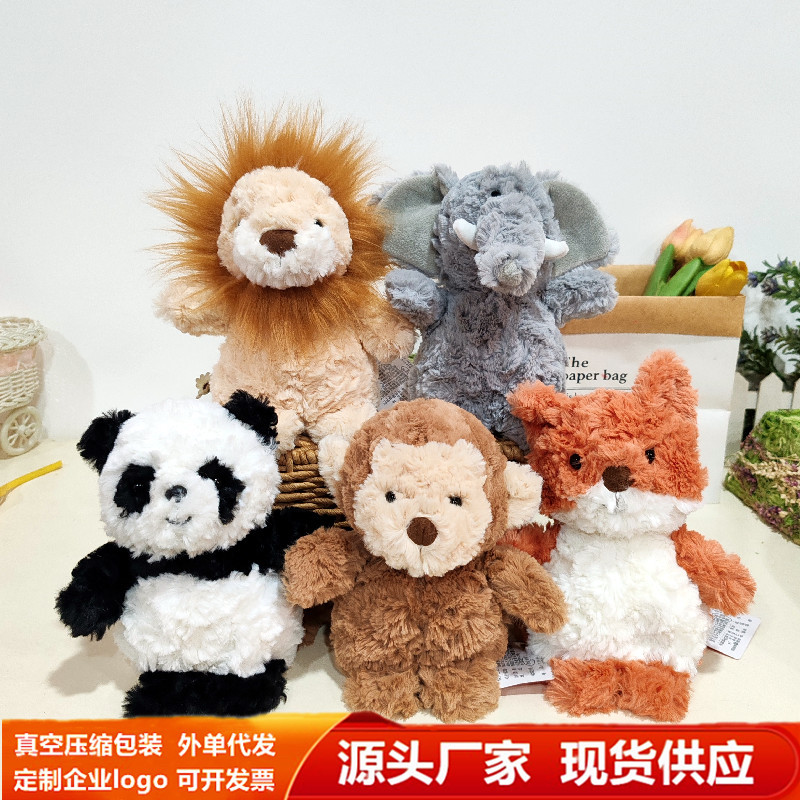 Cute Zoo Animal Lion Elephant Plush Toy Scented Soft Decoration Cross-Border Doll Toy