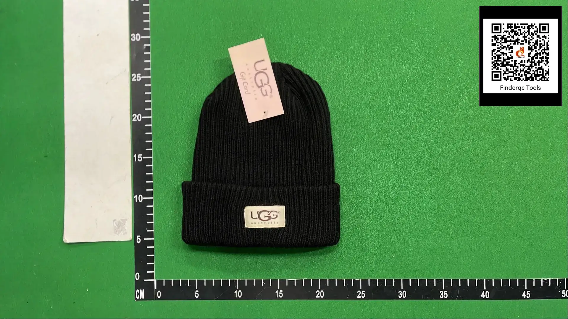 UGG Australia Black Ribbed Knit Beanie