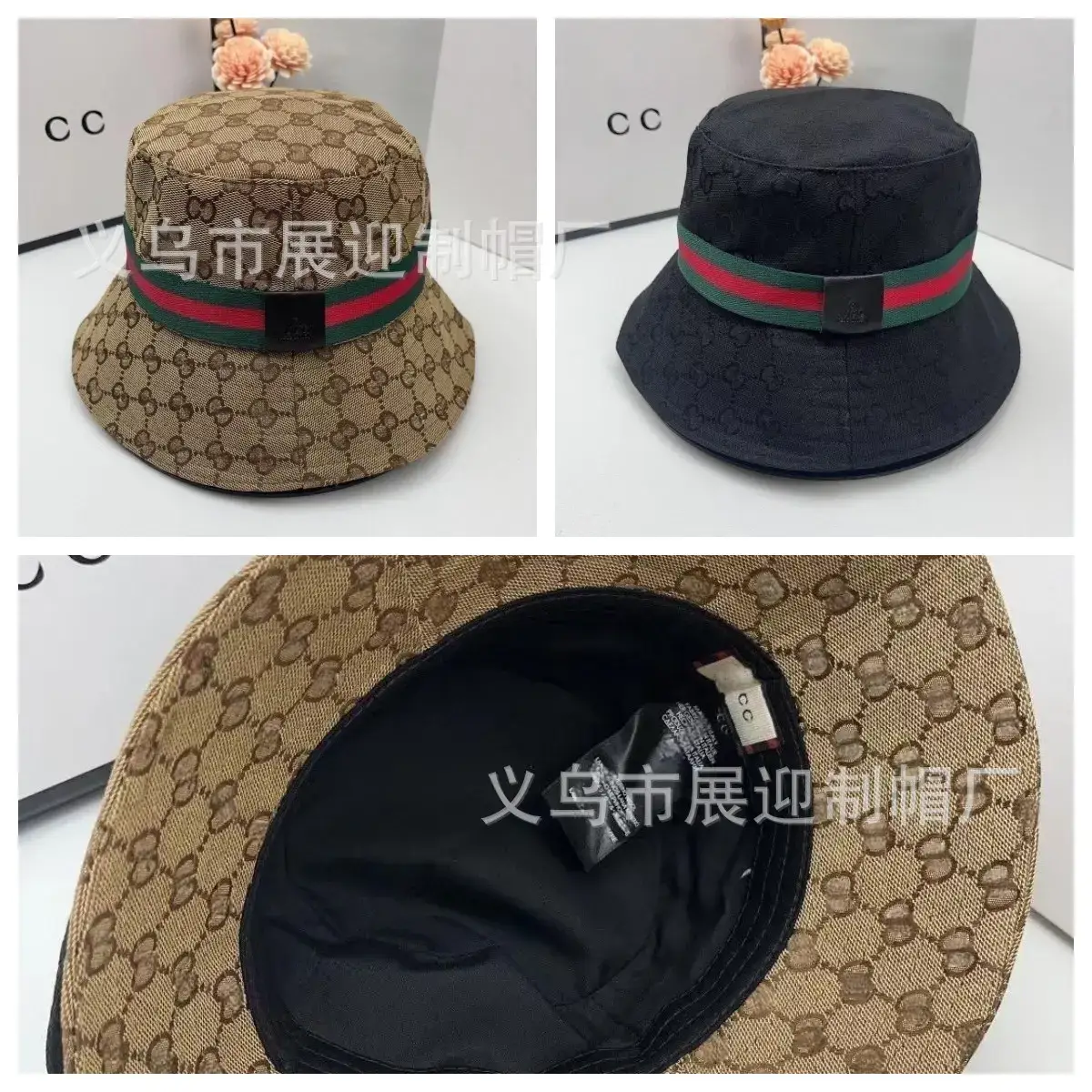 European and American Fashion g Letter Fisherman Hat for Women, Influencer Star Same Style Spring and Summer Casual Sports Sunshade Old Flower Pot Hat for Men