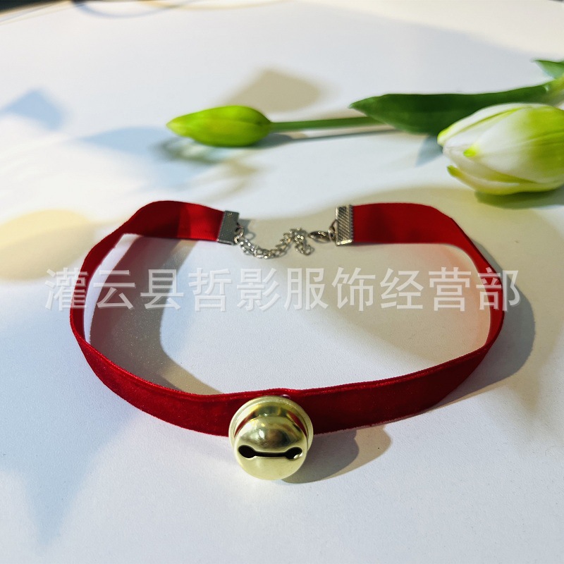 Sexy lingerie suit accessories neck ring Golden Bell collar accessories bunny cat girl maid seductive role play