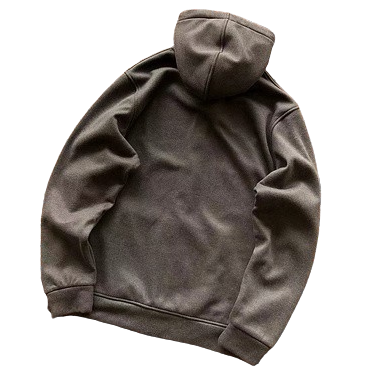 Embroidered Hook at the Front Collar, Round Cord, Collar Band with White/Black Stripes, Three-Color Fabric Hooded Sweatshirt Set 66060438 QC 照片，来自 TAOBAO Qualit.ly