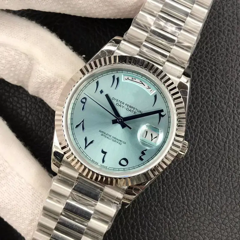 Laojia Oyster Perpetual Middle East Version Datejust Watch Dual Calendar Week Display Automatic Mechanical Men's Watch