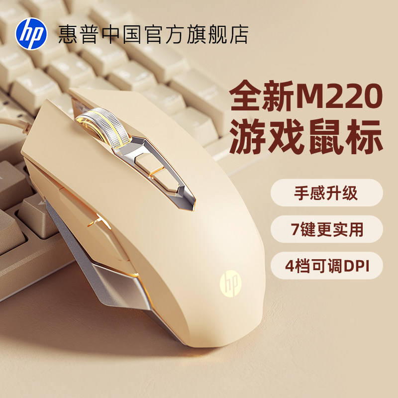 Hp Official Gaming and E-Sports Dedicated Mouse for Men and Women, Silent Office Wired Mechanical Mouse for Laptops and Desktop Computers