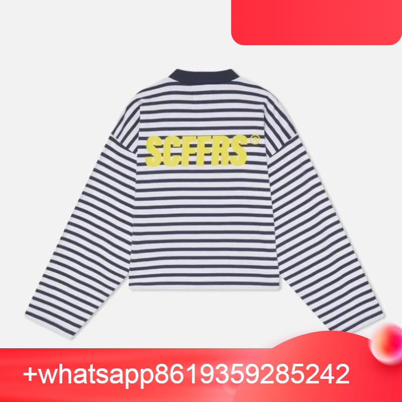 SCFERS striped long-sleeve shirt
