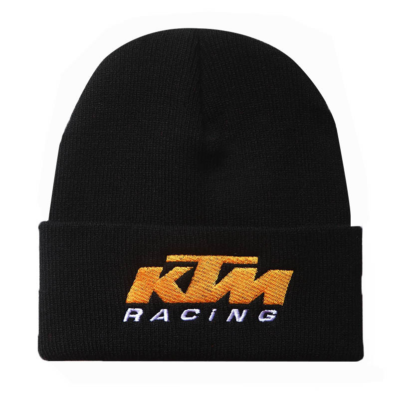 European and American men's and women's autumn and winter new KTM embroidery knitted hat Racing pullover hip-hop hat wool hat cold hat