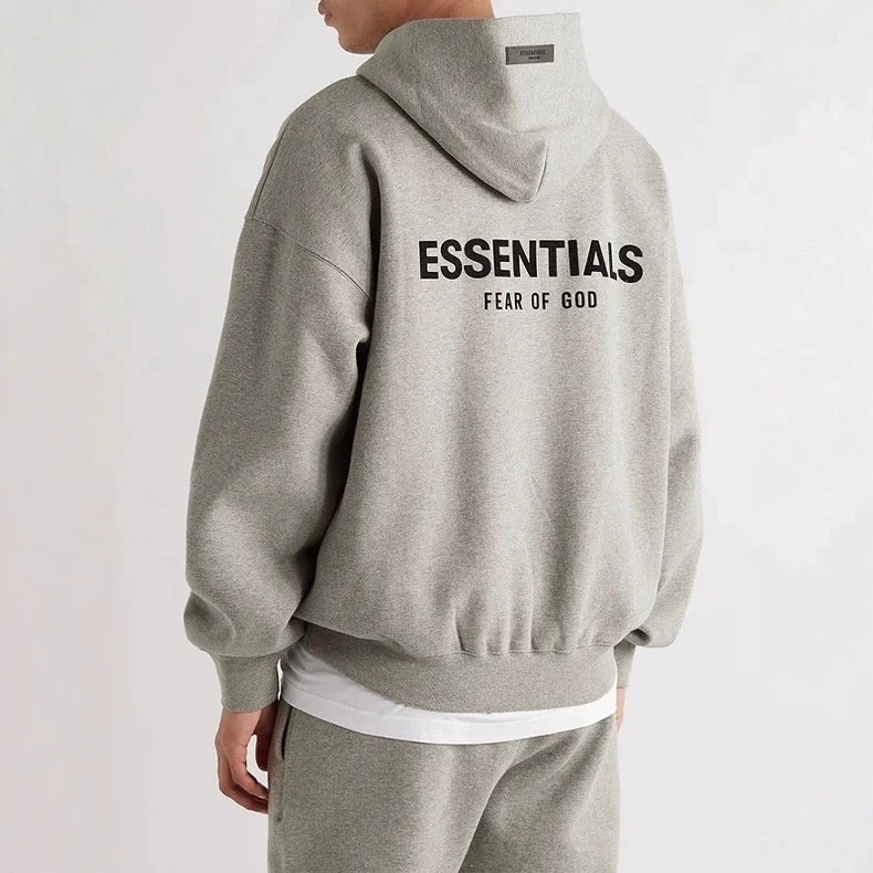宁波原厂第八季FOG ESSENTIALS 美式男士情侣加绒连帽卫衣