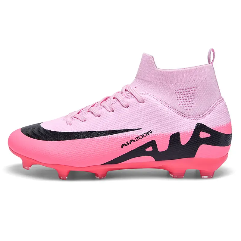 On behalf of cross-border football shoes men's and women's high-top long broken nails students youth competition training shoes SCCOER SHOES