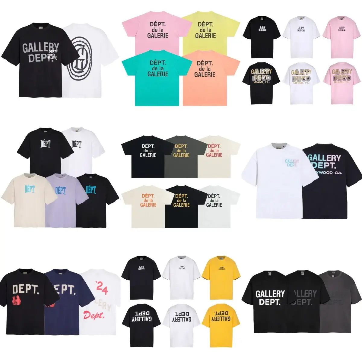 【DX23】Short Sleeve American High Street T-Shirt Cotton Collection 3