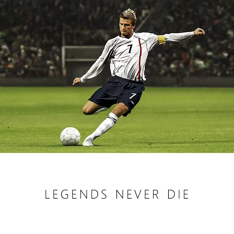 Tee7-Football Legend T-Shirt Zidane Beckham Ronaldo Pippo Baggio pure cotton Loose Short Sleeve