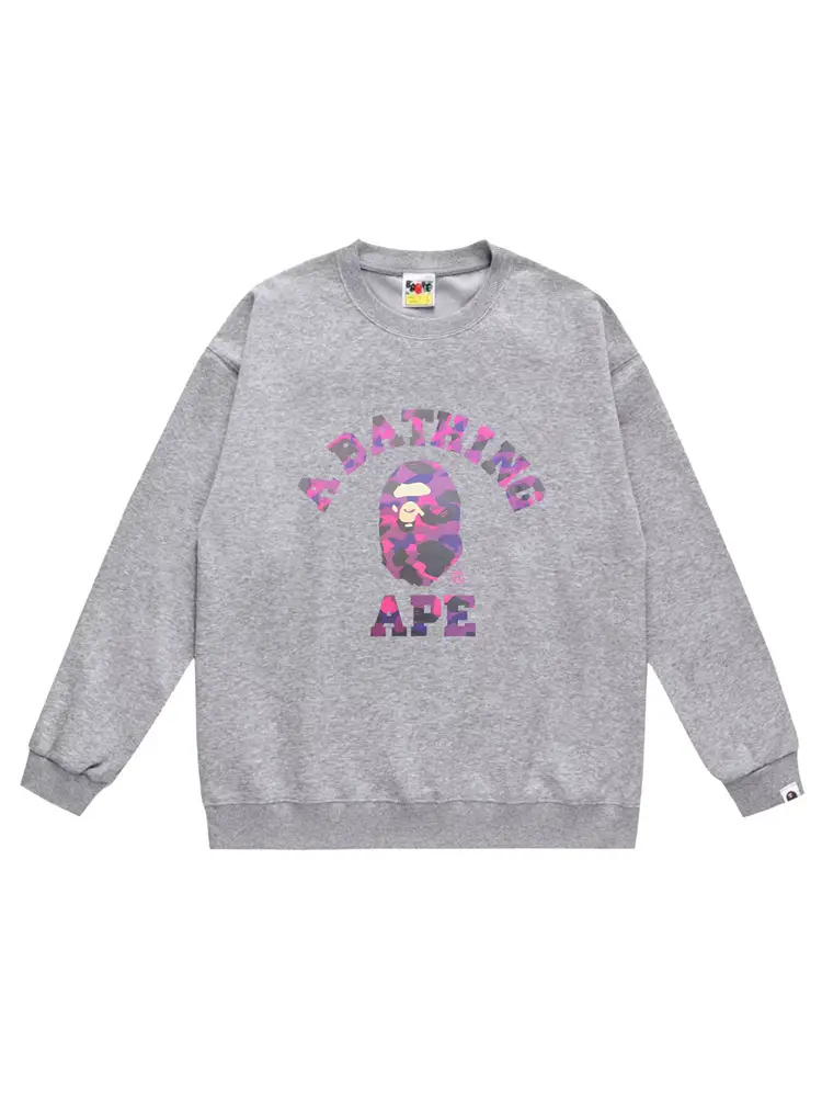 Cross-Border Wholesale Supply of Export Trendy Brand Heavyweight Bape Ape Head Round Neck Sweatshirt Shark Long-Sleeved Jacket 8