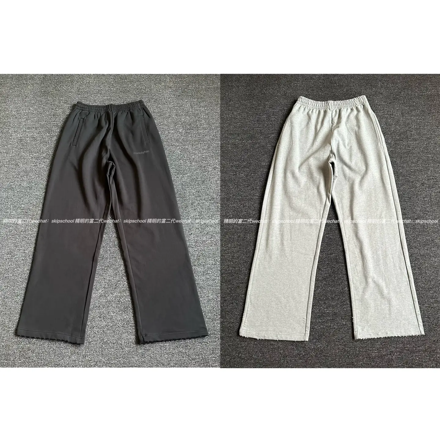 [Super Limited Edition] 24Fw Small Label Distressed Washed Straight-leg Loose pants Sweatpants Lazy Unisex Style