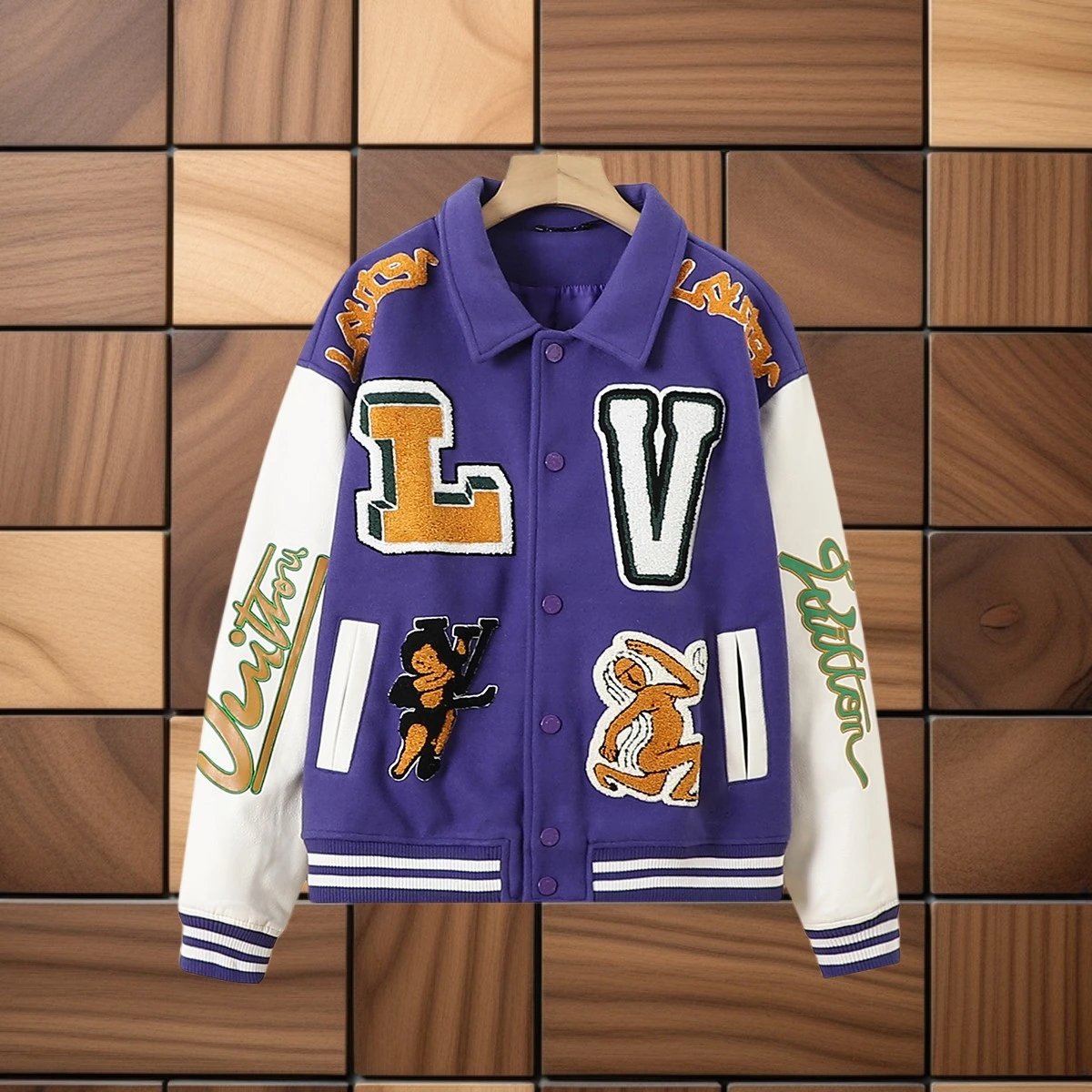 Virgil Abloh x Lv Varsity Jacket