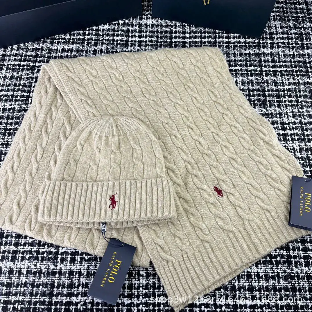 【Black Friday Mega Deals】PO*LO Scarf and hat two-piece set