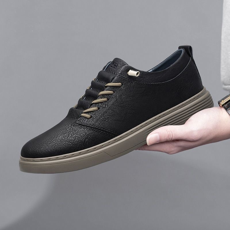 Beijianglang Genuine Leather Men's Shoes, Soft-Soled Breathable Men's Business Casual Shoes, Versatile Sneakers, New Men's Shoes
